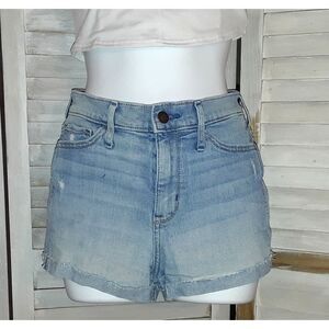 Hollister Women's Shorts Size 0 W24 High Rise Cuffed Denim Jean